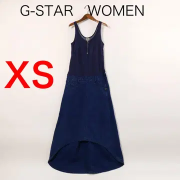 H1564-45 지스타 WOMEN 메쉬 x 데님 도킹 원피스