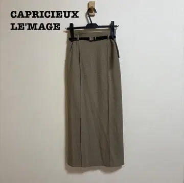 새상품급 카프리슈 레마쥬 벨트 부착 내로우 스커트