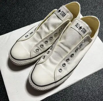 CONVERSE ALL STAR 화이트 슬립온 27.5cm
