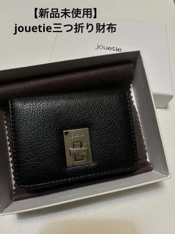 [미사용 새상품] jouetie 블랙 3단 폴더형 지갑