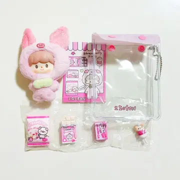 zzoton 줘따왕 팬시 미니어처 돼지 봉제 인형 popmart