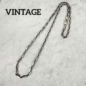 VINTAGE 빈티지 닻 체인 목걸이 실버925