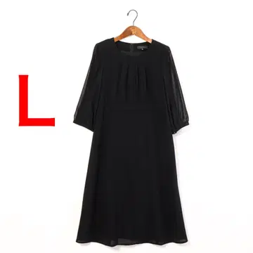 H1567 블랙 포멀 원피스 상복