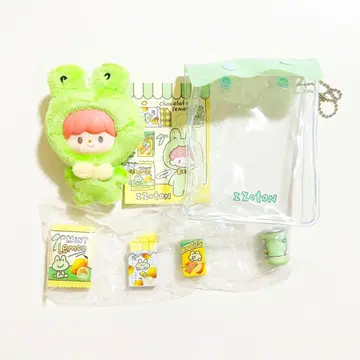 zzoton 줘따왕 팬시 미니어처 개구리 봉제 인형 popmart