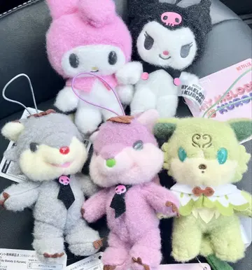 Netflix 시리즈 My Melody&Kuromi 마스코트 5종