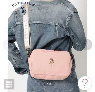 U.S. POLO ASSN. 핑크 숄더백 새상품 미사용품 택 포함
