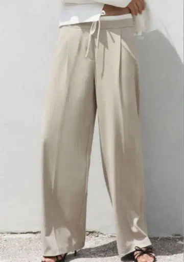 자라 더블 웨이스트 팬츠