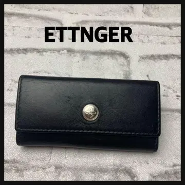 ETTINGER 에티거 4연 키케이스 블랙 퍼플