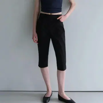 MUSINSA STANDARD WOMAN 하프 팬츠 블랙 28
