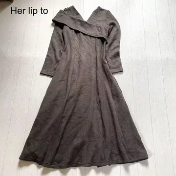Her lip to Roma Two-Way Dress 차콜 그레이 M