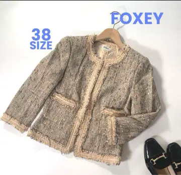 FOXEY 노카라 자켓 38 사이즈 폭시