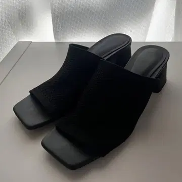 ZARA 패브릭 뮬 샌들 24cm