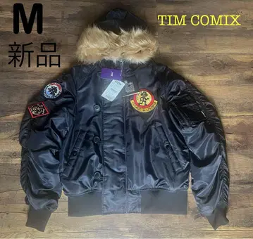 새상품 Tim Comix 패치 MA-1 후드 데크 점퍼