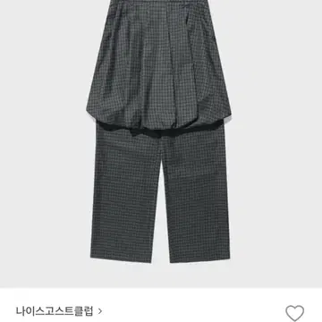 ボトムスその他 [NICEGHOSTCLUB]FFATS CHECK BALLOON LAYERED SKIRT PANTS_CHA ffats check balloon layered skirt pants[charcoal