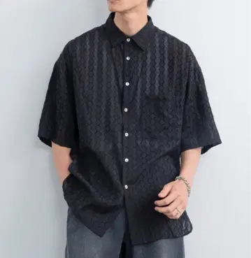시어 셔츠 블랙