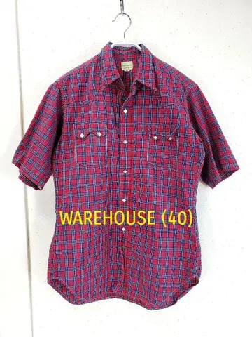WAREHOUSE WESTERN WEAR 웨어하우스 반팔 셔츠 40/L