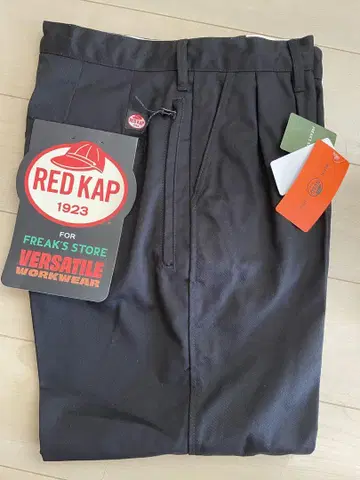 RED KAP 워크 팬츠 블랙 레드캡 투 턱 와이드 팬츠