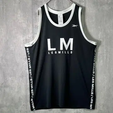완판템 Reebok Les Mills 콜라보 탱크탑 블랙 새상품급