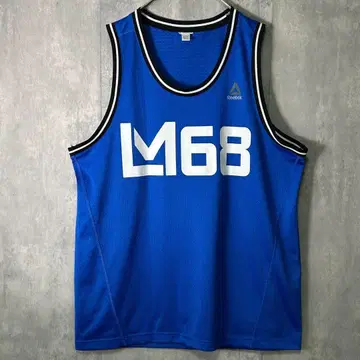 완판템 Reebok Les Mills 콜라보 탱크탑 메쉬 파랑