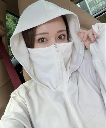 시이쨩 차광 후드티 그레이지 후드 부착 메쉬 부착