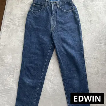 EDWIN 클래식 다크 블루 데님 남성용 여성용 M 사이즈