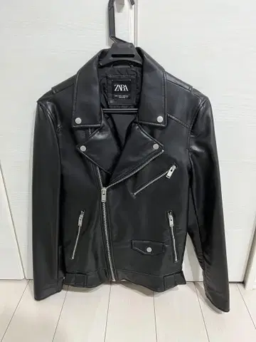 ZARA 블랙 더블 라이더 자켓 M 사이즈