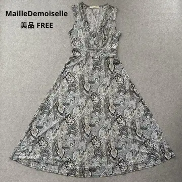 [ MailleDemoiselle 마이데모아젤 ] 페이즐리 무늬 원피스