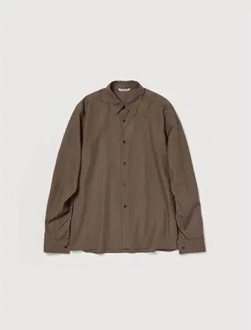WASHED FINX TWILL DOUBLE-CUFF SHIRT