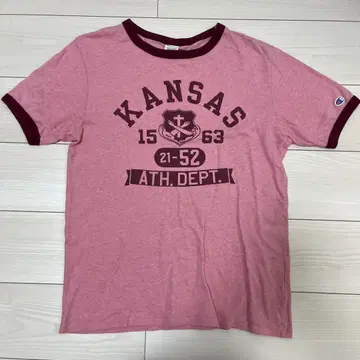Champion KANSAS 티셔츠 L 사이즈 핑크