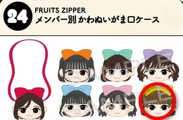 FRUITS ZIPPER 하야세 노엘 카와누이 가마구치 케이스