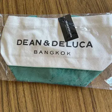 DEAN & DELUCA 토트백 화이트/그린