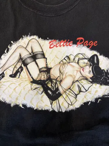 Bettie Page 베티 페이지 티셔츠 XL 빈티지 90년대
