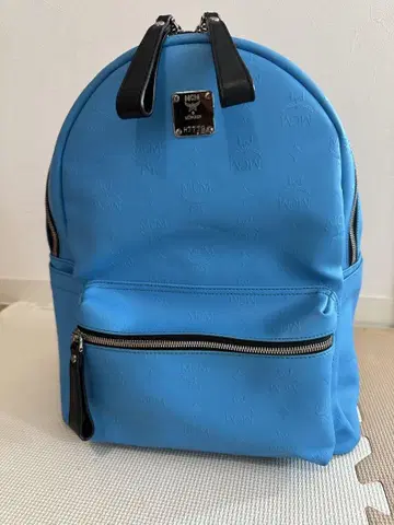 MCM 블루 백팩 백팩