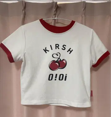 KIRSH OIOI 체리 크롭 T셔츠 미니 T셔츠