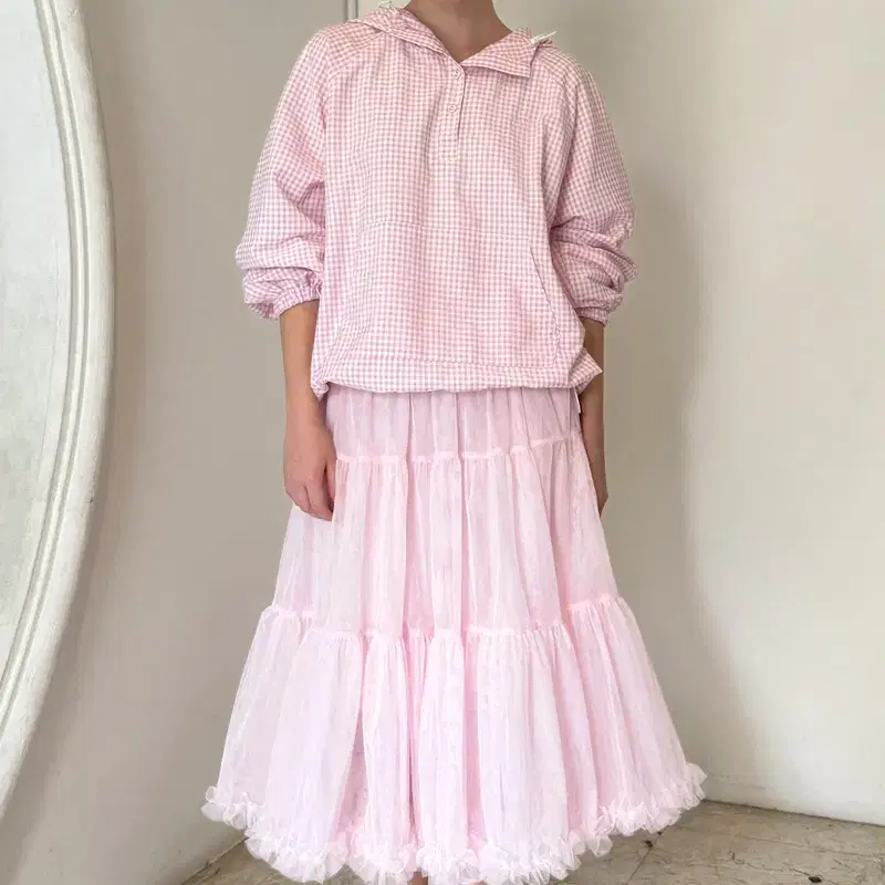 スカート sinoon rose frill mini skirt (white) MUSINSA公式 | SINOON [Hearts2Hearts JUUN wearing] Rose Frill