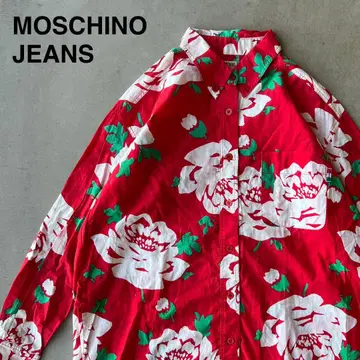 [ MOSCHINO JEANS ] 모스키노 9 알로하 셔츠 긴팔 셔츠