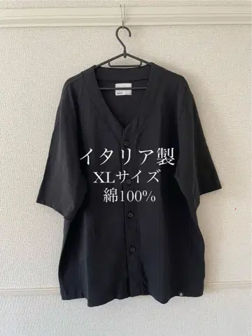 WOC 버튼 V넥 가디건 블랙