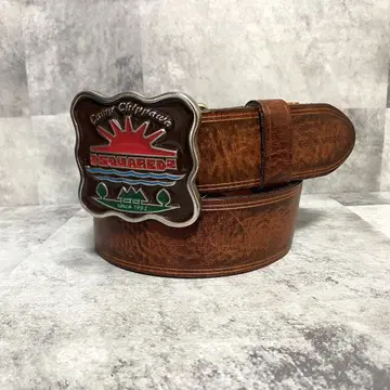 DSQUARED2 디스퀘어드 가죽 벨트 Camp Chippewa