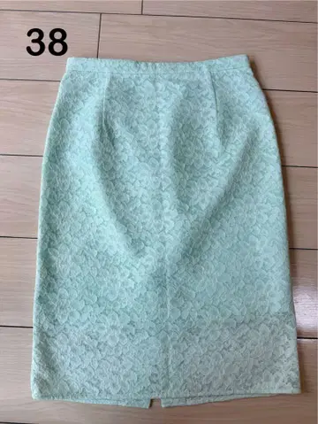 [핑키앤다이안] 타이트 스커트 무릎 기장 (38) 그린 레이스