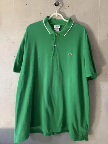 LACOSTE 그린 피케 셔츠 사이즈 7