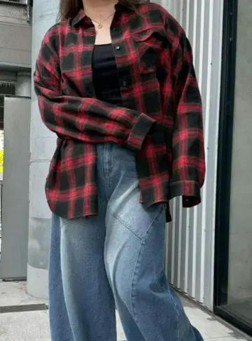 시마무라 챤유리 콜라보 와이드 팬츠