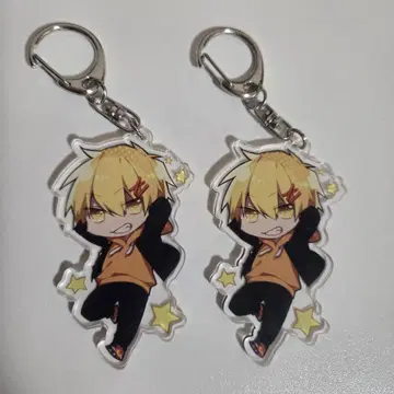 피스 아파트 학원 패러디 아크릴 키링 고등학생 신사