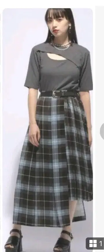 새상품 12,650엔 HARE 비대칭 스커트