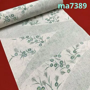 ma7389 유카타 옷감 면 원단 풀과 꽃무늬 미재단 옷감 리메이크