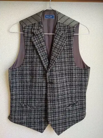 kent ave (켄트 애비뉴) Harris Tweed 체크 무늬 베스트