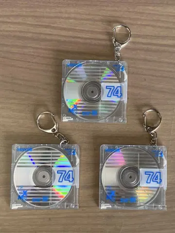 MD 디스크 키링 레트로 스타일 3개 1세트 쇼와