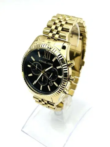 MICHAEL KORS 골드 크로노그래프 손목시계 작동