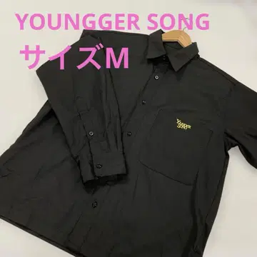 YOUNGGER SONG 긴팔 버튼 셔츠 블랙 M #1720