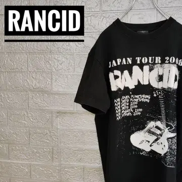 SHOOT 랜시드 RANCID 구제 의류 티셔츠 블랙 M 재팬 투어