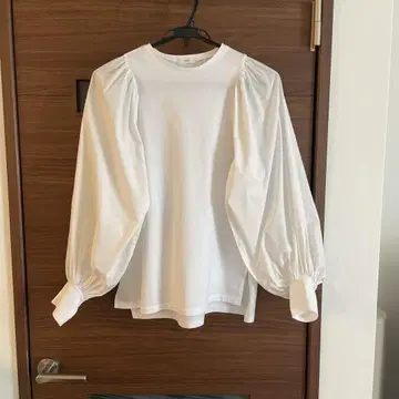yori 티셔츠 화이트 긴팔